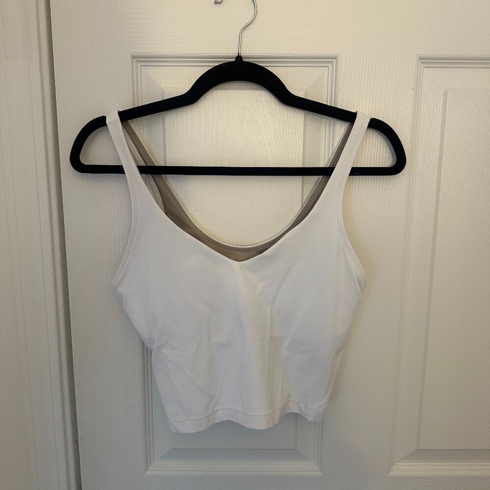 White lululemon Align™ Tank Top Light Support, A/B Cup, Size 10